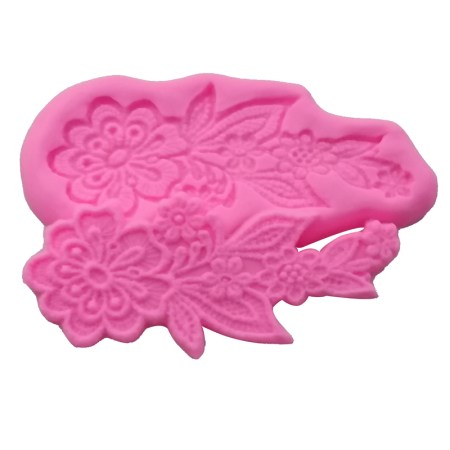 Καλούπι σιλικόνης λουλούδι δαντέλα 13.8x6.7cm